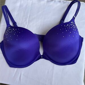 Victoria's Secret Purple Bra with Rhinestone Details